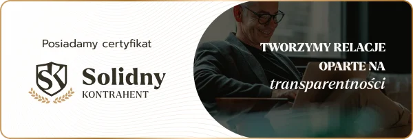 Certyfikat Solidny Kontrahent - Franki Kancelaria